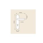 Ιταλικό Vintage Πόμολο με Πλάκα Aisha French gold 017 - Image 2