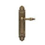 Ιταλικό Vintage Πόμολο Arcadia Μπρονζέ Ματ με Πλάκα 022