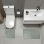 ΣΕΤ ΠΑΤΑΚΙΑ ΜΠΑΝΙΟΥ 2 ΤΕΜΑΧΙΩΝ SL8310 ΜΠΕΖ 46x80cm και 46x40cm