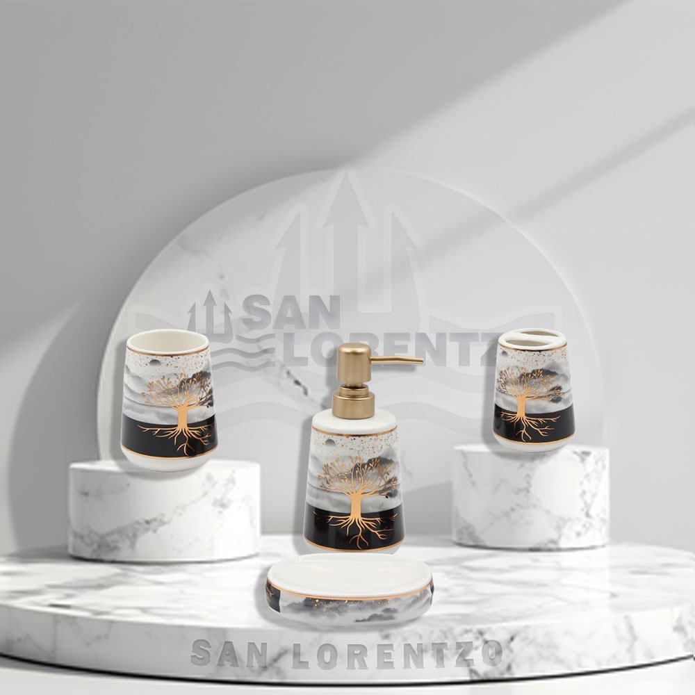 bathroom-accessory-set-sl8538-4pcs-8538-1 ΣΕΤ ΜΠΑΝΙΟΥ 4ΤΕΜ SL8538-1 - Image 1