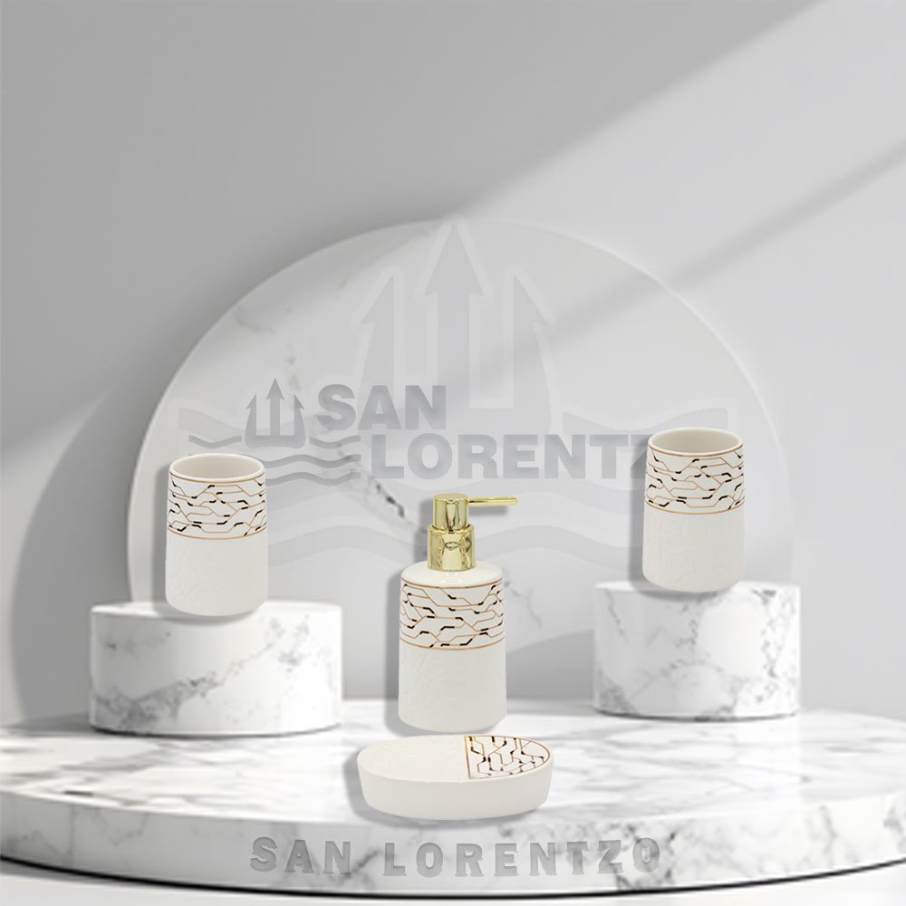 bathroom-accessory-set-sl8543-4pcs-8543-1 ΣΕΤ ΜΠΑΝΙΟΥ 4ΤΕΜ SL8544-1 - Image 1