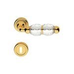 Ιταλικό Επίχρυσο Πόμολο με ροζέτα Crystal με Swarovski® crystals 034