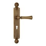 Ιταλικό Vintage Πόμολο Daisy Μπρονζέ Ματ με Πλάκα 041