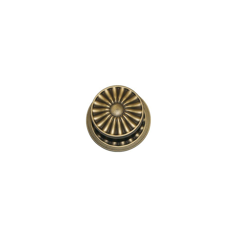 cat-daisy-pt-door-knob Ιταλικό Vintage Σταθερό Πόμολο Daisy Μπρονζέ Ματ 039 - Image 1