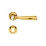 Ιταλικό Επίχρυσο Πόμολο με ροζέτα Elika με Swarovski® crystals 004