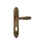 Ιταλικό Vintage Πόμολο Epoca Μπρονζέ Ματ με Πλάκα 052