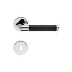 Ιταλικό Πόμολο Grip Ebano με ροζέτα σε Χρώμιο 081 - Image 2