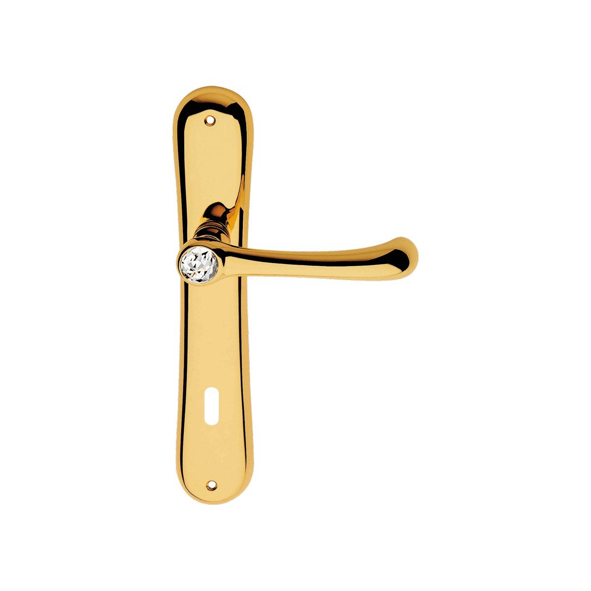 cat-idea-crystal-pl-door-handle Ιταλικό Επίχρυσο Πόμολο με πλάκα Idea Crystal με Swarovski® crystals 064 - Image 1