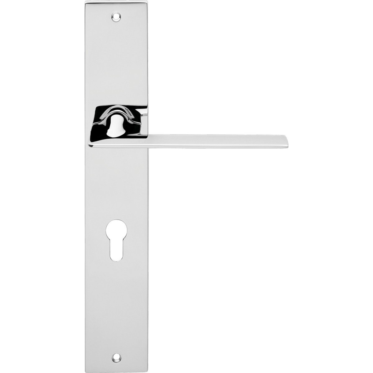 cat-jet-pl-door-handle Ιταλικό Πόμολο Jet με πλάκα σε Χρώμιο 091 - Image 1
