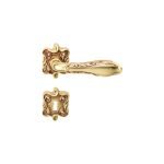 Ιταλικό Vintage Πόμολο Liberty French Black με ροζέτα 095 - Image 3