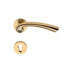 Ιταλικό Επίχρυσο Πόμολο με ροζέτα Nau Crystal με Swarovski® crystals 084 - Image 4