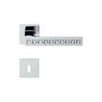 Ιταλικό Χρώμιο Πόμολο Reflex με ροζέτα με Swarovski® crystals 115