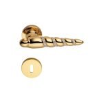 Ιταλικό Επίχρυσο Πόμολο με ροζέτα Shell Mesh με Swarovski® crystals 017 - Image 3