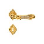 Ιταλικό Επίχρυσο Πόμολο Tiffany Mesh με ροζέτα με Swarovski® crystals 135