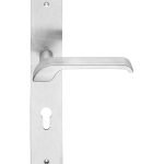 Ιταλικό πόμολο Turbo Zincral με πλακά σε Χρώμιο Ματ 155