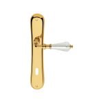 Ιταλικό Επίχρυσο Πόμολο με πλάκα Veronica με Swarovski® crystals 051