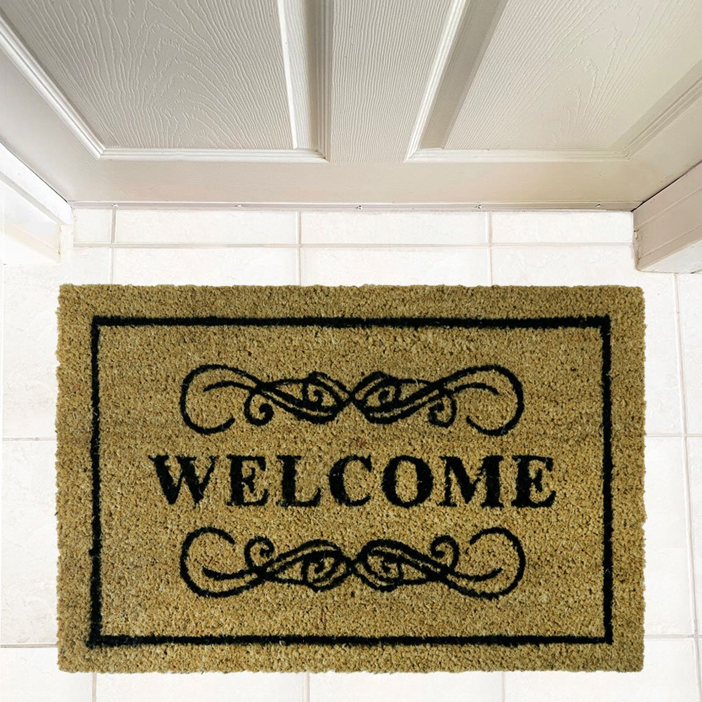 coir-doormat-welcome-sl8584-40x60-8584-1 ΠΑΤΑΚΙ ΕΙΣΟΔΟΥ ΚΟΚΟΦΟΙΝΙΚΑ WELCOME-3 SL8584 40X60 - Image 1