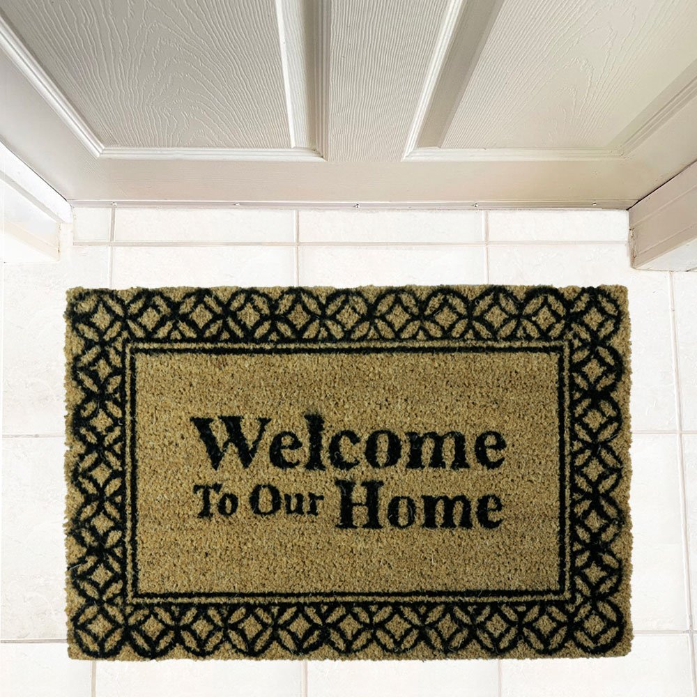 coir-doormat-welcome-to-our-home-sl8582-40x60-8582-2 ΠΑΤΑΚΙ ΕΙΣΟΔΟΥ ΚΟΚΟΦΟΙΝΙΚΑ WELCOME TO OUR HOME SL8582 40X60 - Image 1