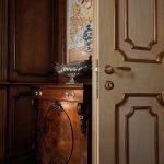 Ιταλικό Vintage Πόμολο Aisha French gold με ροζέτα 008 - Image 2