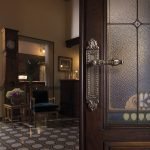 Ιταλικό Vintage Πόμολο Arcadia Μπρονζέ Ματ με Πλάκα 022 - Image 2