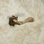 Ιταλικό Vintage Πόμολο Arte Μπρονζέ Ματ με ροζέτα 026 - Image 2