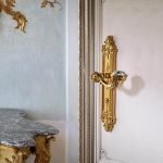 Ιταλικό Επίχρυσο Πόμολο με πλακά Brilliant Diamond με Swarovski® crystals 030 - Image 2