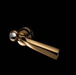 Ιταλικό Επίχρυσο Πόμολο με ροζέτα Elika με Swarovski® crystals 004 - Image 2