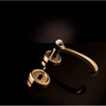 Ιταλικό Επίχρυσο Πόμολο με ροζέτα Idea Crystal με Swarovski® crystals 065 - Image 4