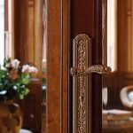 Ιταλικό Vintage Πόμολο Jardin French gold με Πλάκα 078 - Image 2