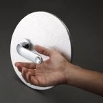 Ιταλικό Χρώμιο Ματ Πόμολο με ροζέτα Point Crystal με Swarovski® crystals 102 - Image 2