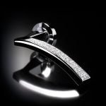 Ιταλικό Χρώμιο Πόμολο με ροζέτα Profilo Mesh με Swarovski® crystals 106 - Image 4