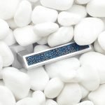 Ιταλικό Χρώμιο Ματ Πόμολο Riflesso Rocks με ροζέτα με Swarovski® crystals 121 - Image 2