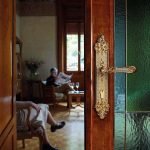 Ιταλικό Επίχρυσο Πόμολο Tiffany Mesh με Πλάκα με Swarovski® crystals 140 - Image 2