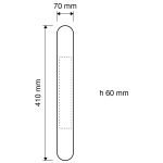 Ιταλική Vintage Λαβή Έλξης σε Πλάκα Aisha French gold 015 - Image 2