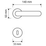 Ιταλικό Vintage Πόμολο Arte Επίχρυσο με ροζέτα 027 - Image 2