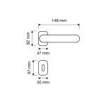 Ιταλικό Επίχρυσο Πόμολο με ροζέτα Brilliant Diamond με Swarovski® crystals 025 - Image 4