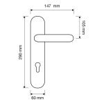 Ιταλικό Vintage Πόμολο Charme Μπρονζέ Ματ με Πλάκα 037 - Image 3