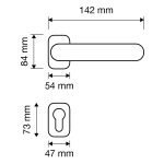 Ιταλικό Vintage Πόμολο Charme French gold με ροζέτα 035 - Image 2