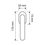 Ιταλική Επίχρυση Λαβή Παραθύρου Crystal με Swarovski® crystals 035 - Image 2