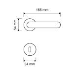 Ιταλικό Vintage Πόμολο Daisy Μπρονζέ Ματ με ροζέτα 042 - Image 2
