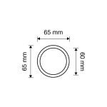 Ιταλικό Επίχρυσο Σταθερό Πόμολο Elika με Swarovski® crystals 005 - Image 2