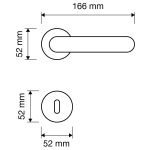 Ιταλικό Χρώμιο Πόμολο με ροζέτα Fish Crystal με Swarovski® crystals 054 - Image 2