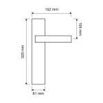 Ιταλικό Vintage Πόμολο Frida Μπρονζέ Ματ με Πλάκα 059 - Image 2