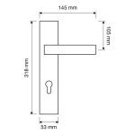 Ιταλικό Vintage Πόμολο Glamor Χρώμιο με Πλάκα 071 - Image 3