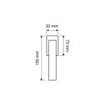 Ιταλική Vintage Λαβή Παραθύρου Glamor Χρώμιο 063 - Image 2