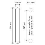 Ιταλική Λαβή Grip Pelle σε Χρώμιο 085 - Image 2