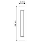 Ιταλική Vintage Λαβή Έλξης Jardin σε πλάκα Jardin French gold 071 - Image 2