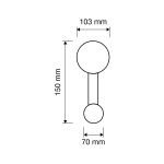 Ιταλική Vintage Κρεμάστρα Liberty French gold 083 - Image 2