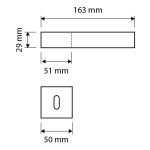 Ιταλικό Χρώμιο Ματ Πόμολο με ροζέτα Loft Zincral Mesh με Swarovski® crystals 085 - Image 4