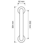 Ιταλική Λαβή Χρώμιο Luce με Swarovski® crystals 079 - Image 2